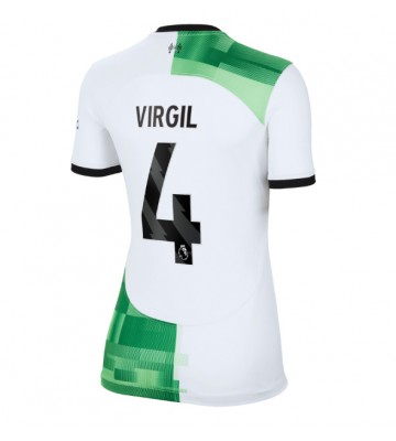 Maillot de foot Liverpool Virgil van Dijk #4 Extérieur Femmes 2023-24 Manches Courte